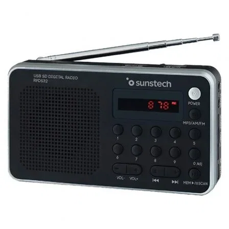 Sunstech Radio Portátil RPD32SL Plata Sunstech Radio Portátil RPD32SL Plata